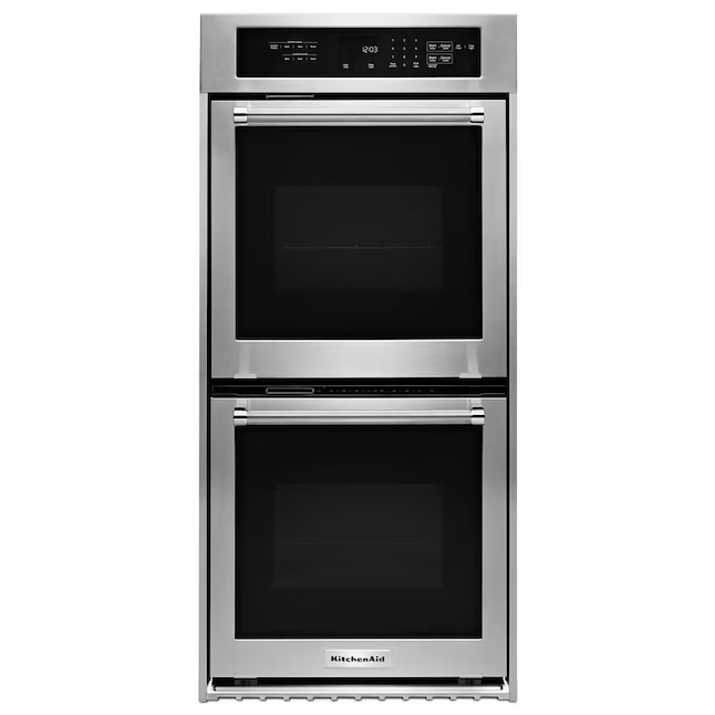 KitchenAid 24-in Self-Cleaning Single-Fan Double Electric Wall Oven (Stainless Steel), KODC304ESS/01 *JR2508, Retail: $3,249.00, FINAL PRICE: $1,999.99 + TAX