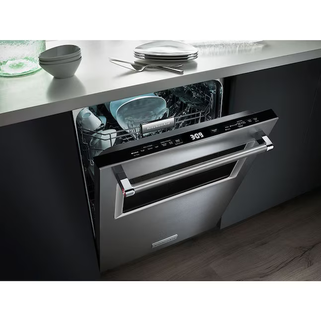 KitchenAid 24-in Top Control Built-in Dishwasher (Stainless Steel) 44-dBA, KDTM384ESS/3 *JR2508, Retail: $1,249.00, FINAL PRICE: $869.99 + TAX