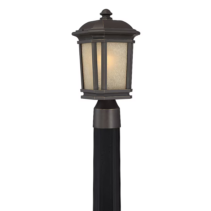 Quoizel Corrigan 14-in Bronze Traditional Outdoor Light Post Lantern, LWS3076D 0756846, CLEARANCE PRICE: $9.99 + Tax