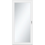 LARSON Signature Selection 32-in x 81-in White Aluminum Reversible Hinge Storm Door Full-view with Interchangeable Screen (Handle Not Included), 14904031  #758238 *JR2508, Retail: $254.00, FINAL PRICE: $149.99 + TAX