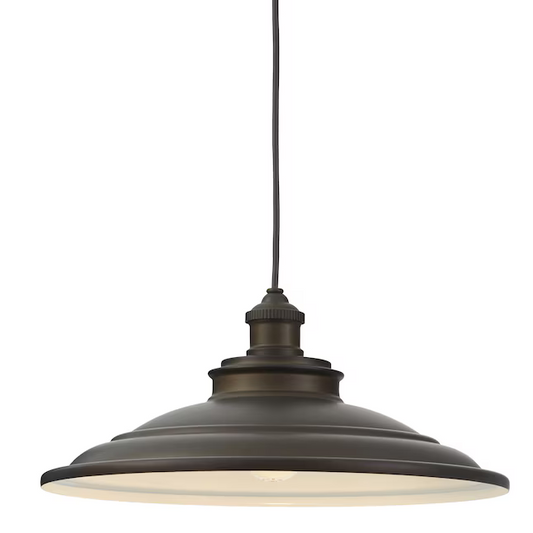 allen + roth Hainsbrook Aged Bronze Craftsman Dome Pendant, 759438, MSRP: $79.98, CLEARANCE SPECIAL
