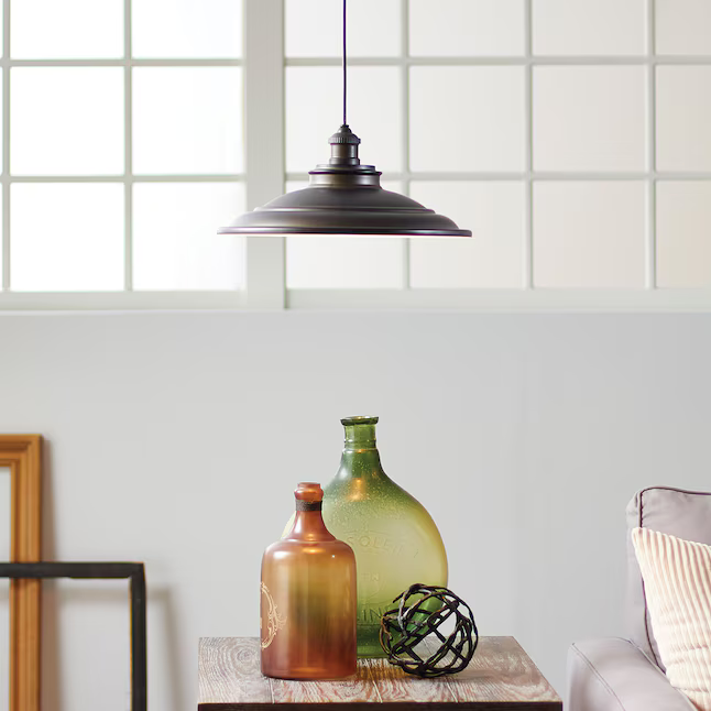 allen + roth Hainsbrook Aged Bronze Craftsman Dome Pendant, 759438, MSRP: $79.98, CLEARANCE SPECIAL