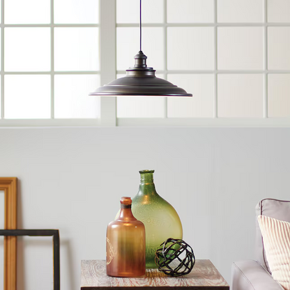 allen + roth Hainsbrook Aged Bronze Craftsman Dome Pendant, 759438, MSRP: $79.98, CLEARANCE SPECIAL