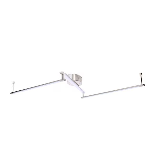 Style Selections Henniker 3-Light Brushed Nickel dimmable LED Industrial Track Bar, 19545-000 0650127, Final: $79.50, CLEARANCE PRICE: $24.99 + TAX