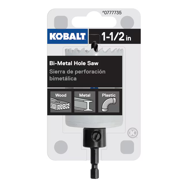 Kobalt 1-1/2-in Bi-Metal Arbored Hole Saw 0777735