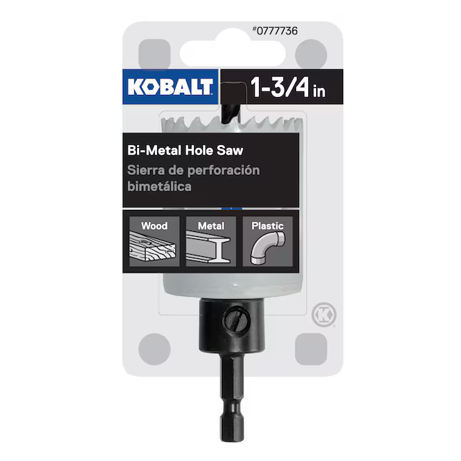 Kobalt 1-3/4-in Bi-Metal Arbored Hole Saw 0777736