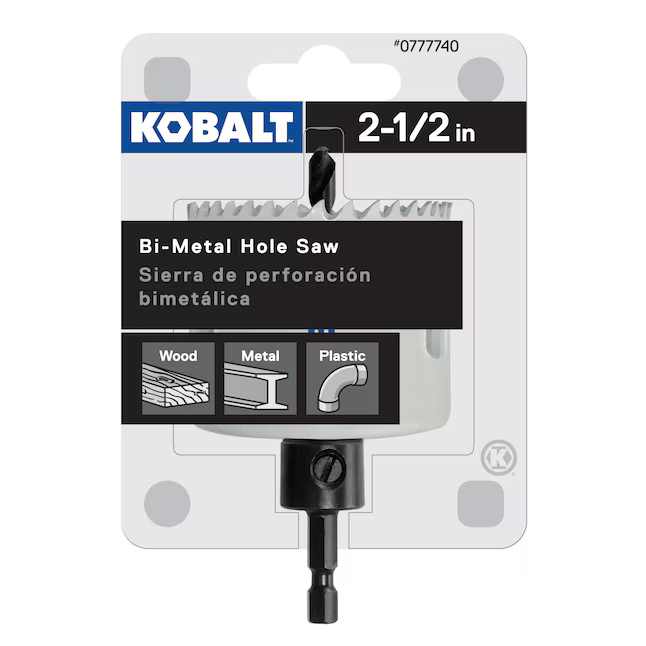 Kobalt 2-1/2-in Bi-Metal Arbored Hole Saw 0777740