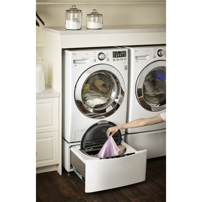 LG Sidekick 1-cu ft 27.0-in White Pedestal Washer, WD100CW *JR2510, Retail: $699.00, FINAL PRICE: $349.99 + TAX