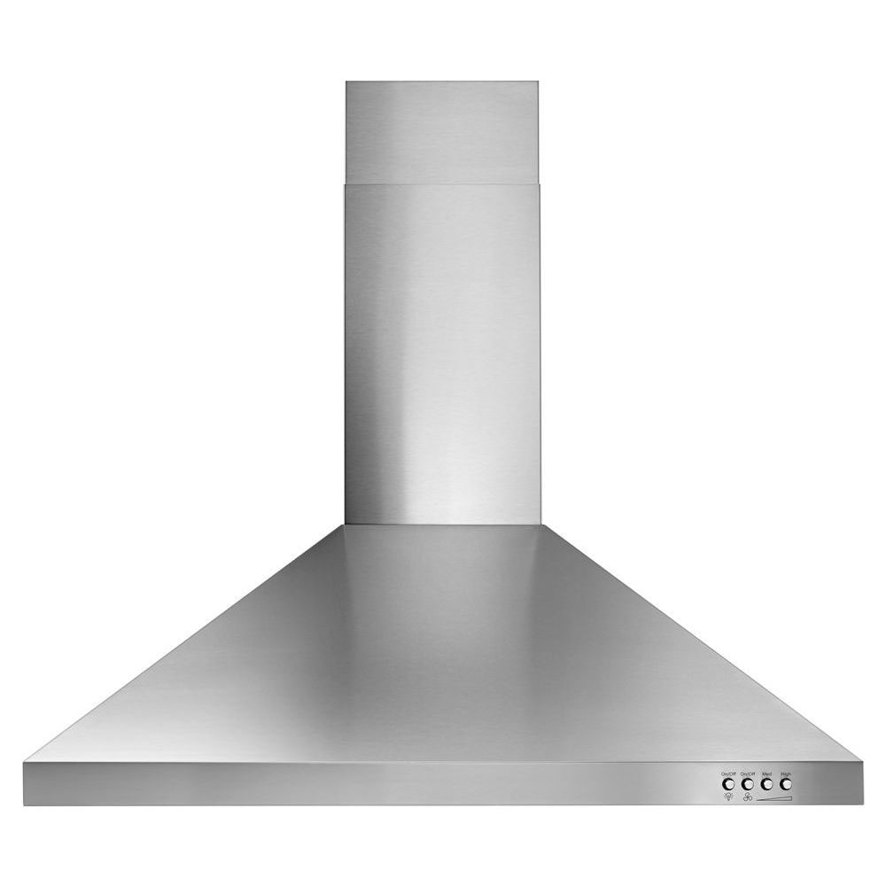 Whirlpool 30 inch Convertible 400.0-CFM Recirculating Stainless Steel Wall-Mounted Range Hood
