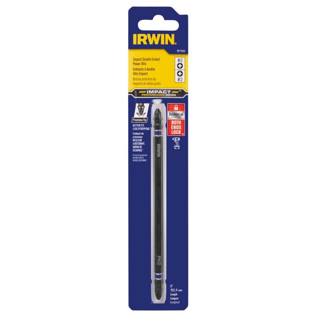 IRWIN 1/4-in x 6-in Double-ended Impact Driver Bit, 1871082 42526915321