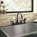 Delta Windemere Two Handle Kitchen Faucet in Oil Rubbed Bronze, 21996LF-OB, MRSP: $271.95, FINAL PRICE: $59.99 + TAX