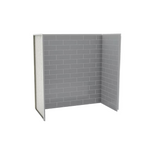 MAAX Utile 60-in L x 30-in W x 60-in H Metro Ash Grey 3-Piece Direct to Stud Bathtub Back Wall Panel, 103414-301-501-800  #805769 *JR2509, Retail: $1,916.00, FINAL PRICE: $799.99 + TAX
