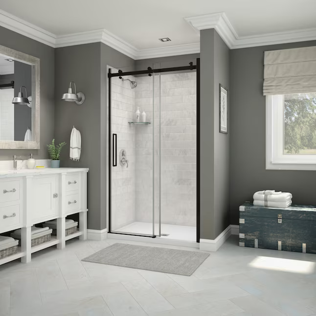 MAAX Utile Marble Carrara Direct To Stud Alcove Shower Side Wall Panel, 103419-307-508-800 805767 *HD24, MSRP: $399.00, FINAL: