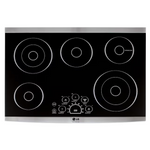 LG STUDIO 30-in 5 burners Smooth Surface (Radiant) Stainless Steel Electric Cooktop, LSCE305ST/03 *JR2508, Retail: $1,599.00, FINAL PRICE: $799.99 + TAX