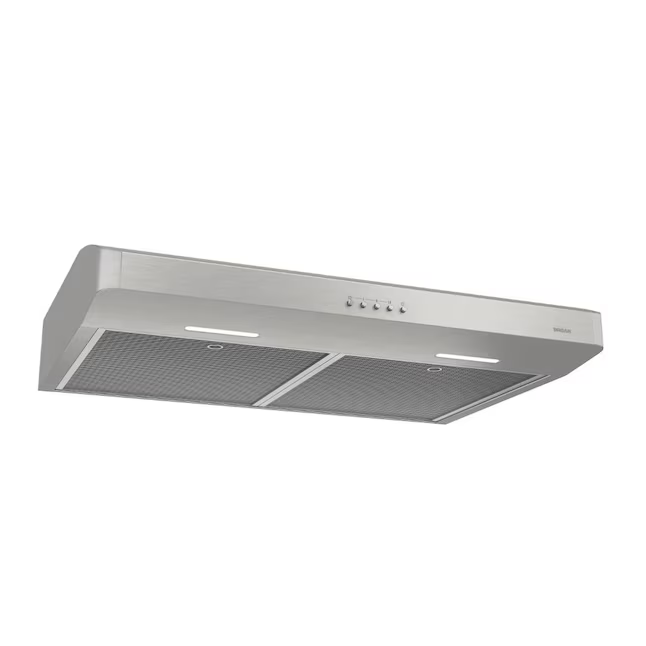 Broan 30-in Convertible 375-CFM Stainless Steel Under Cabinet Range Hood, CRDE130SS *JR2511, Retail: $359.00, FINAL PRICE: $219.99 + TAX