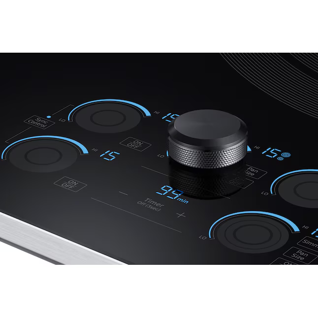 Samsung Premium Plus 36-in 5 burners Smooth Surface Stainless Steel Smart Compatible Electric Cooktop, NZ36K7570RS *JR2512, Retail: $1,949.00, FINAL PRICE: $999.99, CLEARANCED: $879.99 + TAX