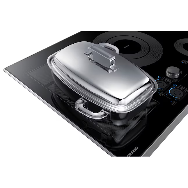 Samsung Premium Plus 30-in 5 burners Stainless Steel Induction Cooktop (comes with a knob), NZ30K7880US *JR2508, Retail: $2299, FINAL PRICE: $1,099.99 + TAX