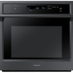 Samsung Steam Cook 30 inch Single Electric Wall Oven True Convection and Self-cleaning ( Fingerprint Resistant Black Stainless Steel )
