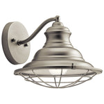 Kichler Clarkson 10-in W 1-Light Brushed Nickel Rustic Wall Sconce Item, 0808071, CLEARANCE PRICE: $14.99 + TAX