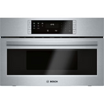 BOSCH 500 Series 1.6-cu ft 950-Watt 29.75-in Built-In Microwave with Sensor Cooking Controls (Stainless Steel)