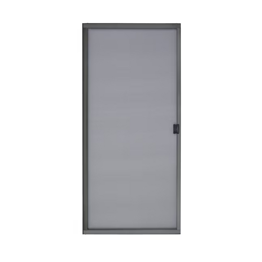 Reliabilt 30-in x 80-in Bronze Steel Sliding Single Screen door (Handle Included), #0829256