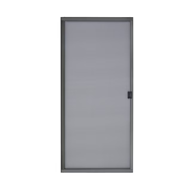 Reliabilt 30-in x 80-in Bronze Steel Sliding Single Screen door (Handle Included), #0829256