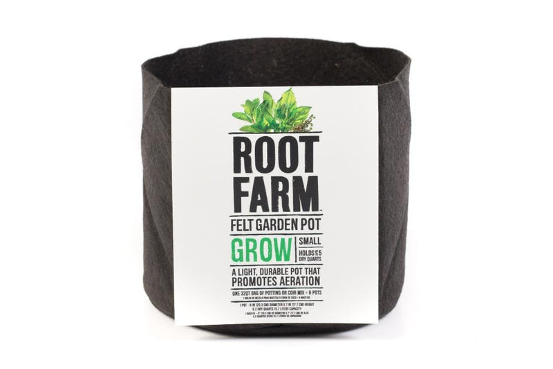Root Farm Felt Garden Pot- Small Planting/Growing Accessory