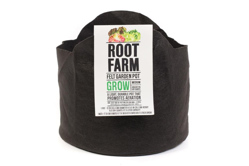 Root Farm Felt Garden Pot- Medium Planting/Growing Accessory