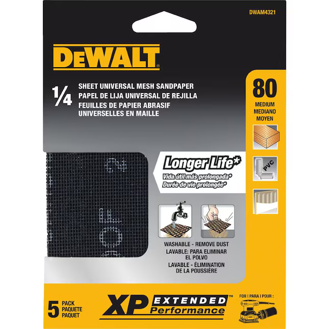 DEWALT 80-Grit Sheet Sandpaper