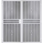 Gatehouse Covington 64x81 White Steel Surface Mount Double Security Door with Black Screen, 91836031F *JR24-7, MSRP: $566.00, Final Price: $329.99 +Tax