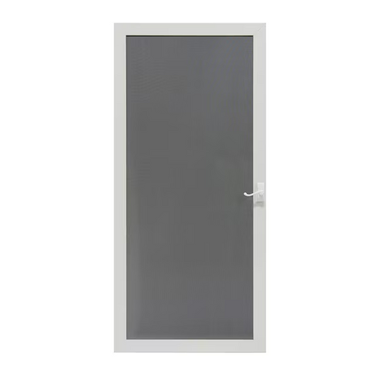 Larson Pembrook 32-in x 81-in White Aluminum Hinged Screen Door, *JR2402 #220