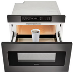 Sharp 23.9-in 1.2-cu ft 950 -Watt Microwave Drawer (Black Stainless Steel), SMD2470AH, Retail: $1,799.99, FINAL PRICE: $999.00 + TAX