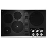 KitchenAid 36-in 5 burners Smooth surface Stainless steel Electric Cooktop with Downdraft Exhaust, MSRP: $2,599., FINAL PRICE: $1,699.99 + TAX