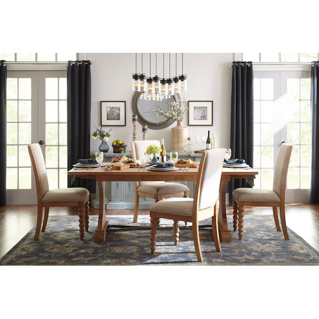 Alpine Reserve Vallymede 8-Light Aged Bronze Farmhouse Clear Glass Jar Large Hanging Pendant Light, B10006  #0575041 *JR2509, Retail: $179.98, FINAL PRICE: $99.99 + TAX