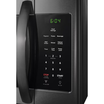 Frigidaire 1.6-cu ft 1000-Watt Over-the-Range Microwave (Black Stainless Steel)