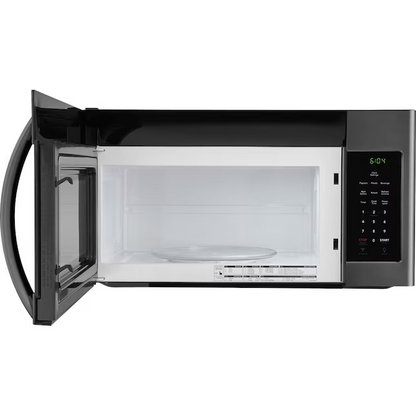 Frigidaire 1.6-cu ft 1000-Watt Over-the-Range Microwave (Black Stainless Steel)