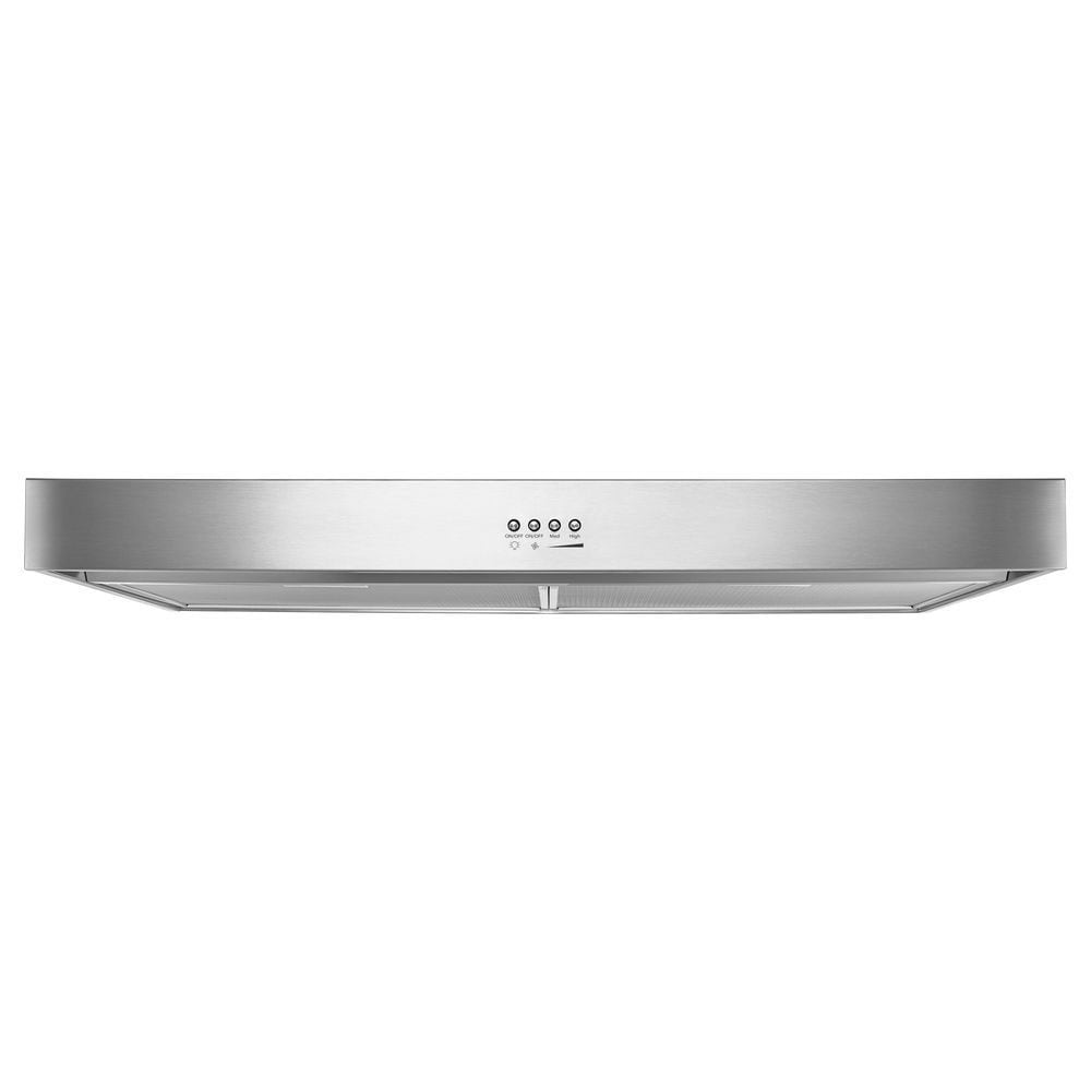 Whirlpool 30-inch Convertible 270-CFM Recirculating Stainless Steel Under Cabinet Range Hood