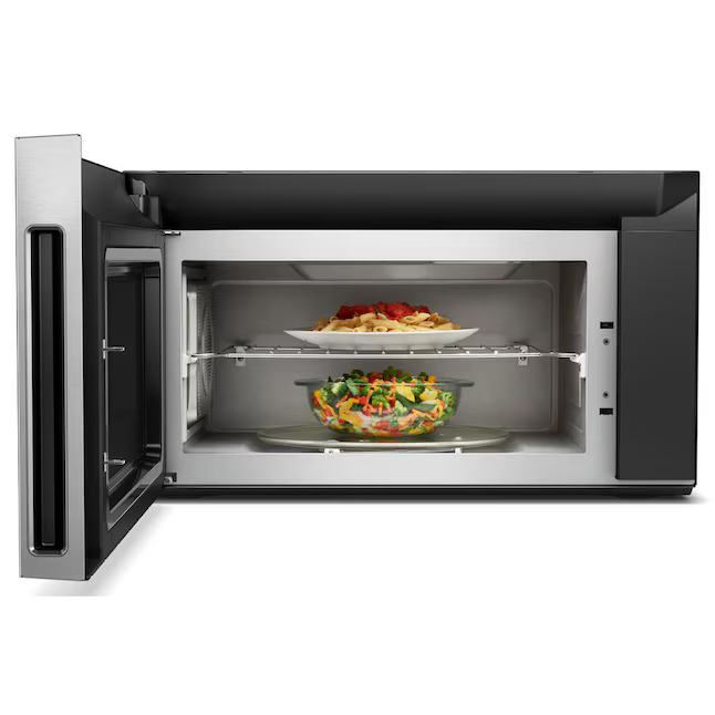Whirlpool Smart Capable 1.9-cu ft 1100-Watt 29.938-in Over-the-Range Convection Microwave with Sensor Cooking (Fingerprint Resistant Stainless Steel)