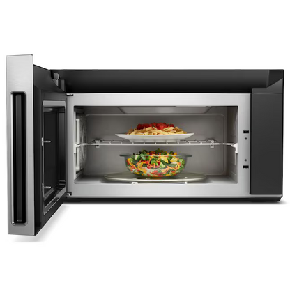 Whirlpool Smart Capable 1.9-cu ft 1100-Watt 29.938-in Over-the-Range Convection Microwave with Sensor Cooking (Fingerprint Resistant Stainless Steel)