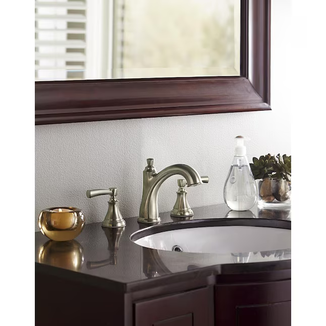 Giagni Mitchell Brushed Nickel Widespread 2-Handle WaterSense Bathroom Sink Faucet with Drain and Deck Plate, LL408-BNC, 749668, [FB216], FINAL PRICE: $29.99 + Tax