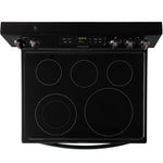 Frigidaire 30-in Glass Top 5 burners 5.3-cu ft Freestanding Electric Range Black )