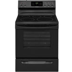 Frigidaire 30-in Glass Top 5 burners 5.3-cu ft Freestanding Electric Range Black )