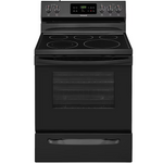 Frigidaire 30-in Glass Top 5 burners 5.3-cu ft Freestanding Electric Range in Black, FFEF3054TB *JR2510, Retail: $949.00, FINAL PRICE: $659.99 + TAX
