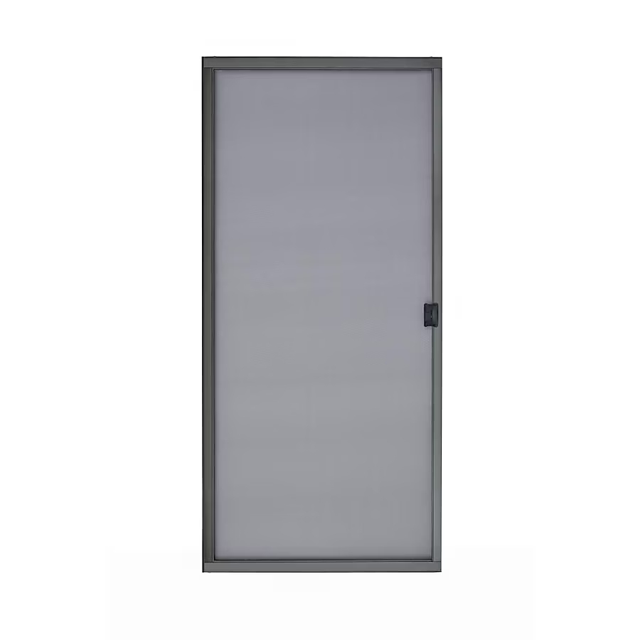 Grisham 30-in x 80-in Bronze Steel Sliding Single Screen door (Handle Included), #0877534