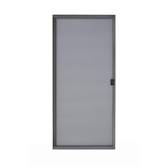 Grisham 30-in x 80-in Bronze Steel Sliding Single Screen door (Handle Included), #0877534