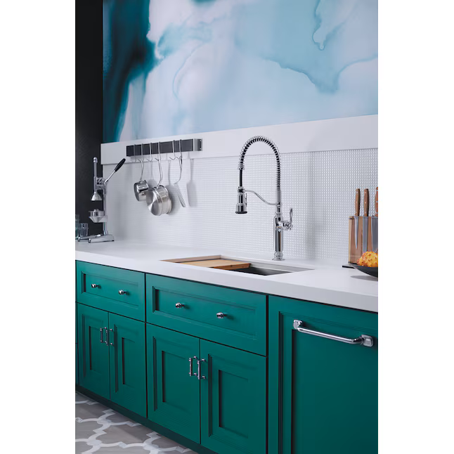 KOHLER Tournant Pre-Rinse Spring Vibrant Polished Nickel Single Handle Deck-Mount Pull-down Kitchen Faucet with Sprayer, 77515-SN *JR2510, Retail: $1,063.12, FINAL PRICE: $499.99 + TAX