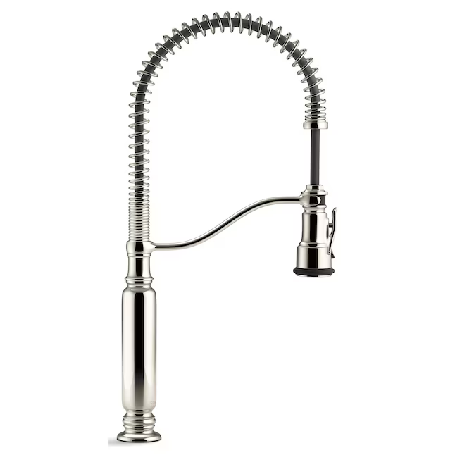 KOHLER Tournant Pre-Rinse Spring Vibrant Polished Nickel Single Handle Deck-Mount Pull-down Kitchen Faucet with Sprayer, 77515-SN *JR2510, Retail: $1,063.12, FINAL PRICE: $499.99 + TAX