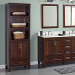 Summit Lane Durham 24-in x 72-in x 18-in Chocolate Freestanding Linen Cabinet, 1328FC-24-220, [FB289], FINAL PRICE: $149.99 + Tax