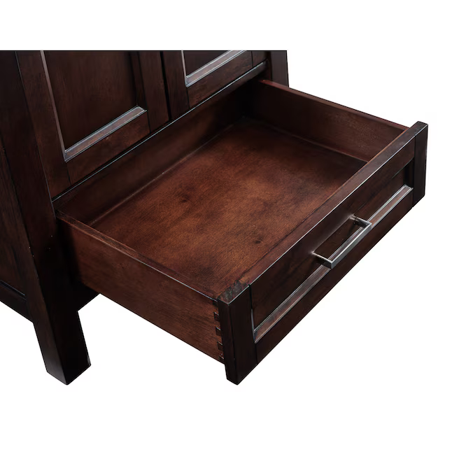 Summit Lane Durham 24-in x 72-in x 18-in Chocolate Freestanding Linen Cabinet, 1328FC-24-220, [FB289], FINAL PRICE: $149.99 + Tax