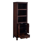 Summit Lane Durham 24-in x 72-in x 18-in Chocolate Freestanding Linen Cabinet, 1328FC-24-220, [FB289], FINAL PRICE: $149.99 + Tax